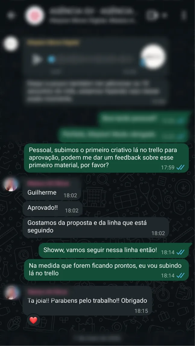 Depoimento de cliente da Agencia GV