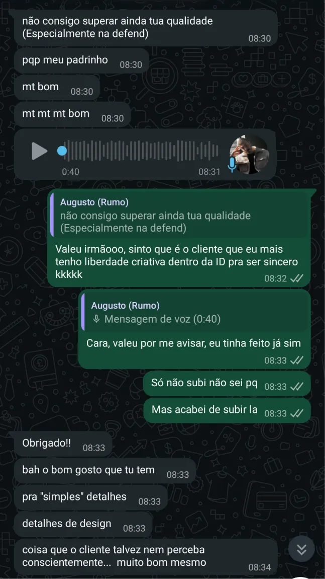 Depoimento de cliente da Agencia GV